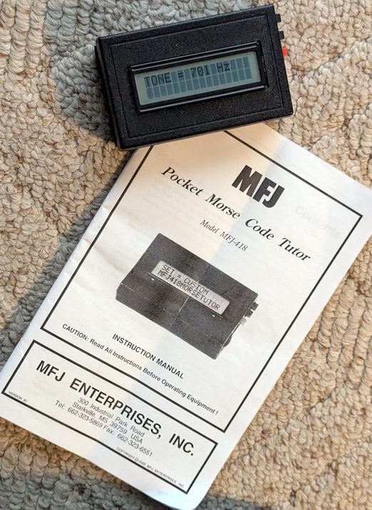 MFJ-418 Pocket Morse Code Tutor