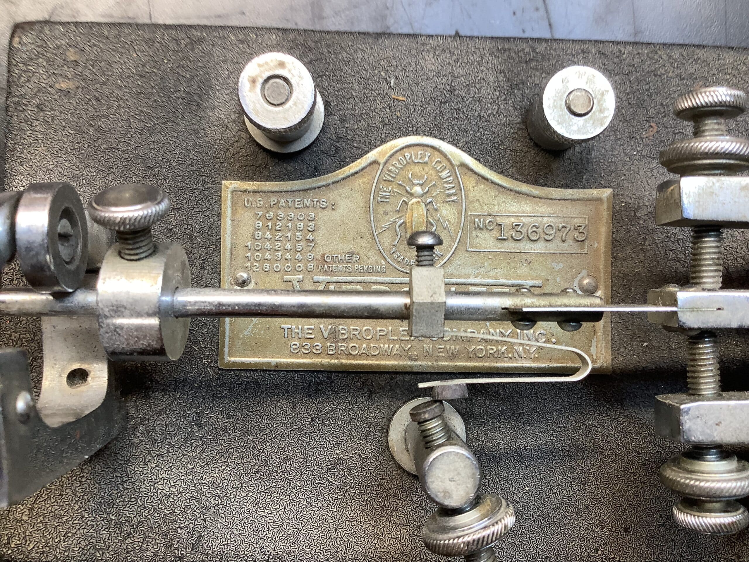Vibroplex Key (1944) Black Base