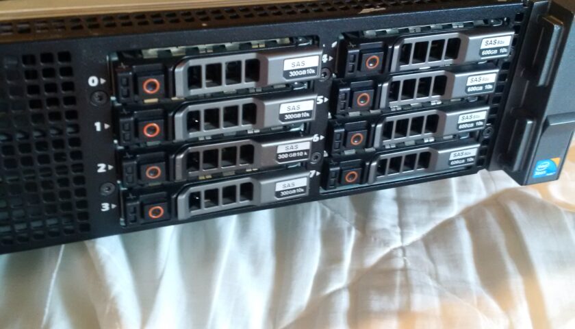Dell PowerEdge R710 2U Server, Cisco Catalyst 3750G Managed Switch, Rack, Rails, Monitor, Keyboard, CAT5 cables…..