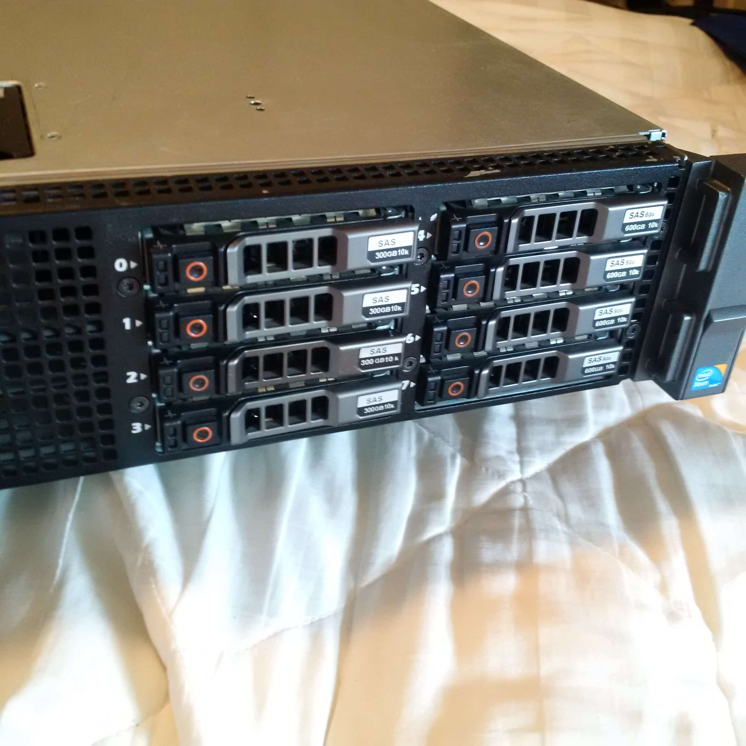 Dell PowerEdge R710 2U Server, Cisco Catalyst 3750G Managed Switch, Rack, Rails, Monitor, Keyboard, CAT5 cables…..
