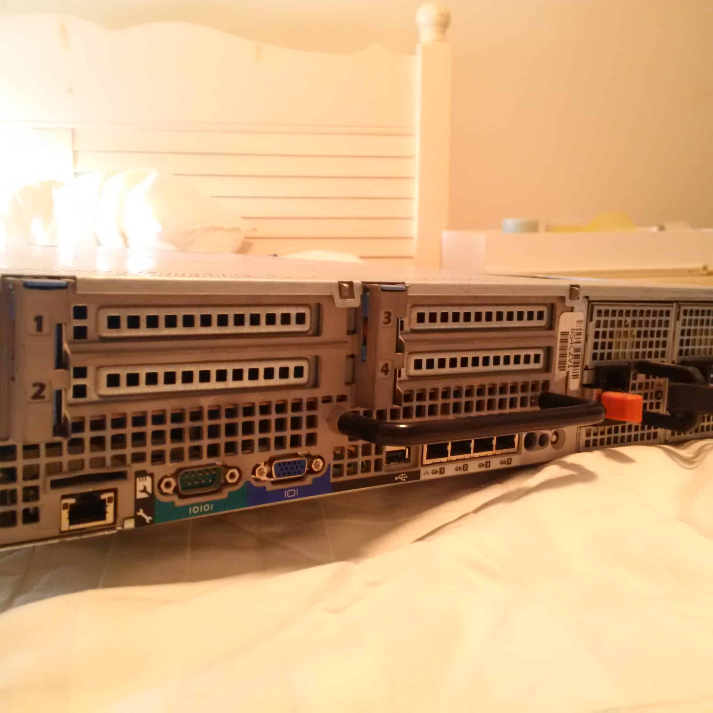 Dell PowerEdge R710 2U Server, Cisco Catalyst 3750G Managed Switch, Rack, Rails, Monitor, Keyboard, CAT5 cables…..