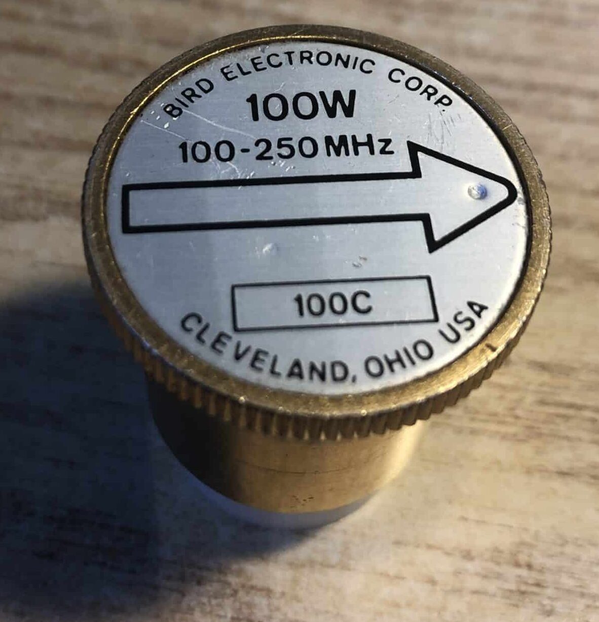 PRICE REDUCED Throughline Wattmeter Bird 43 100 Watt 100-250 MHz element (100C)