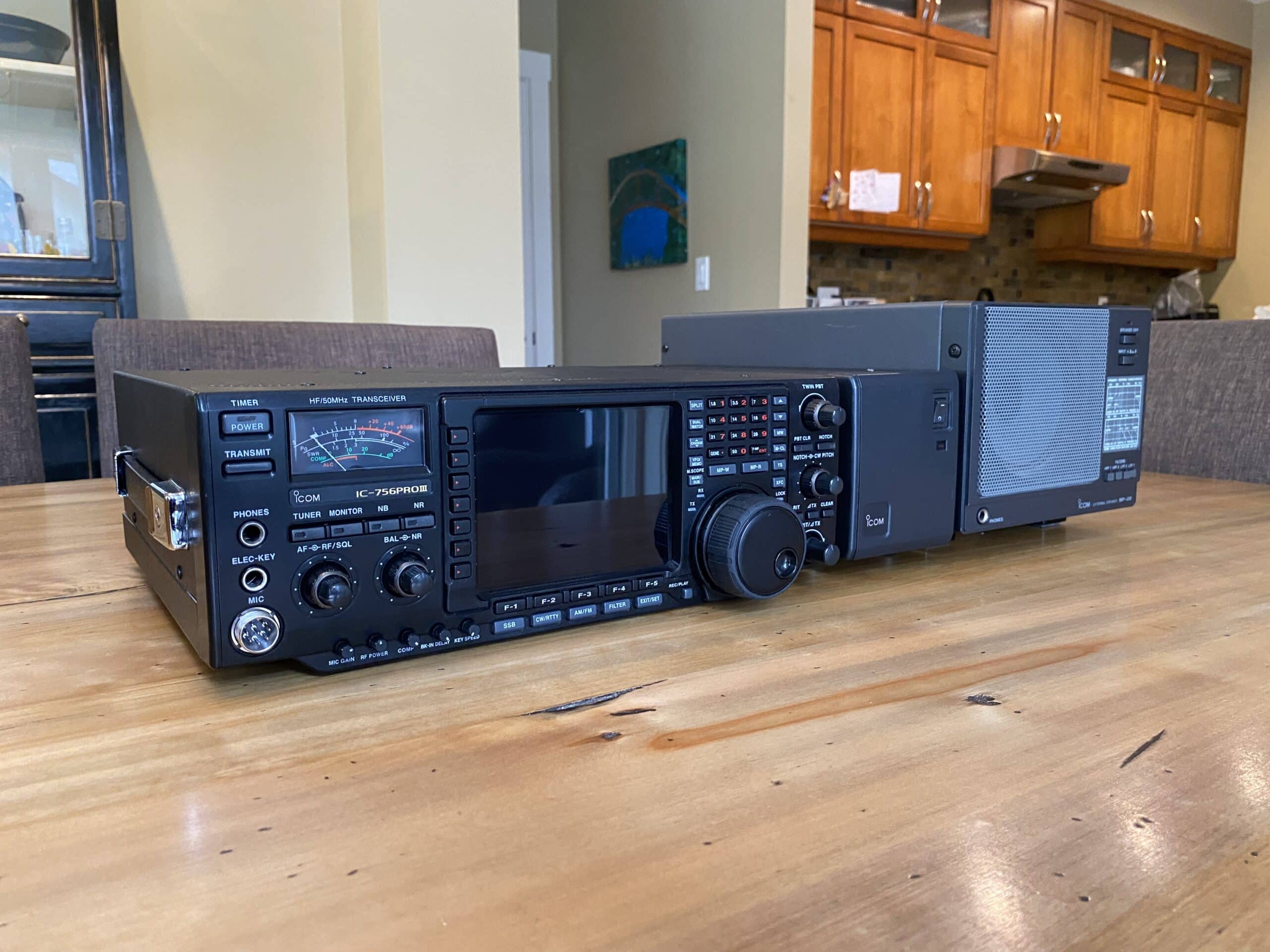 IC-756 Pro 3 with PS, Speaker and Mic