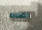 KENWOOD YK-107C CW 500Hz BANDPASS FILTER FOR TS-50 & TS-60 HAM RADIOS