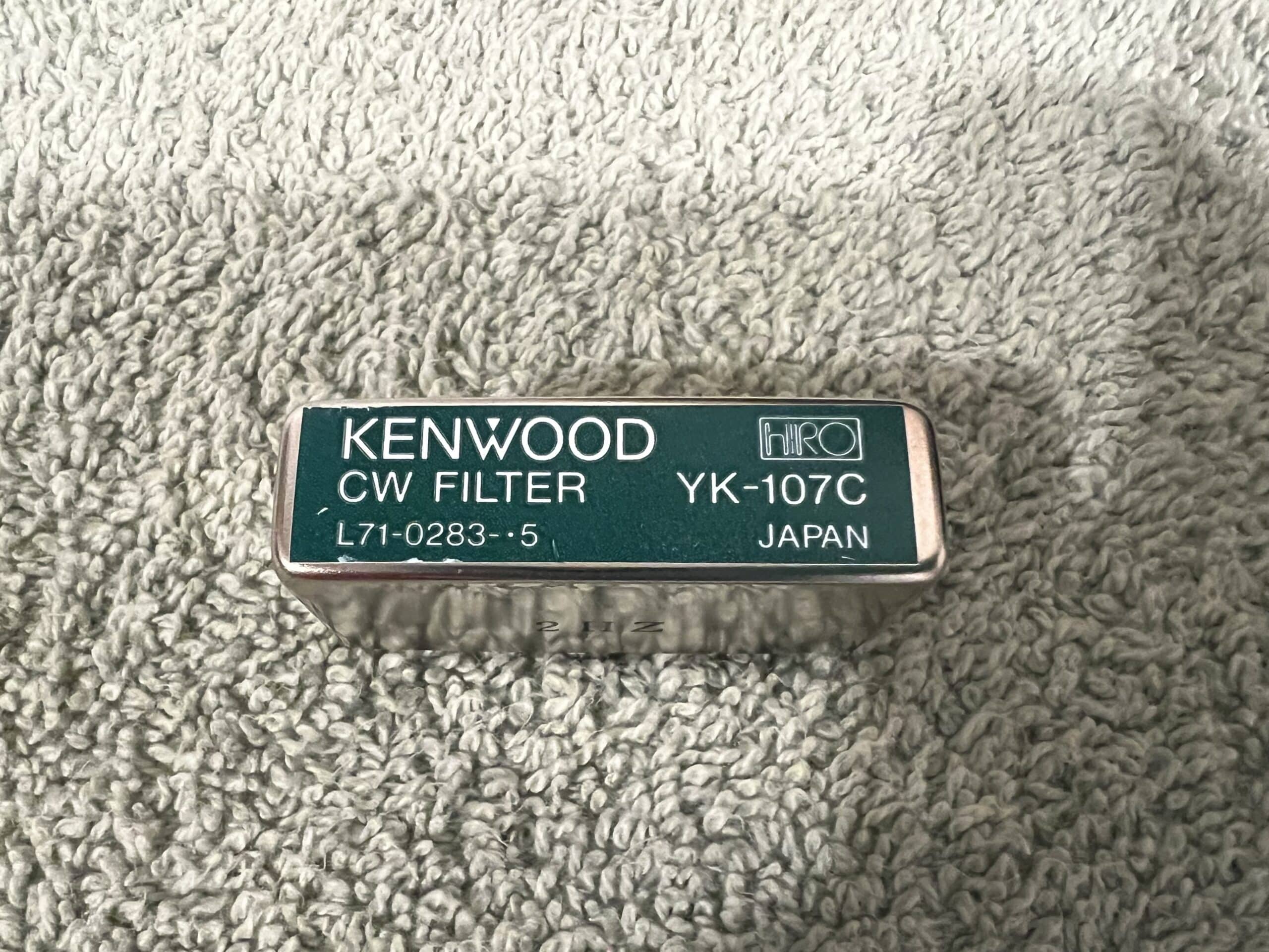 KENWOOD YK-107C CW 500Hz BANDPASS FILTER FOR TS-50 & TS-60 HAM RADIOS