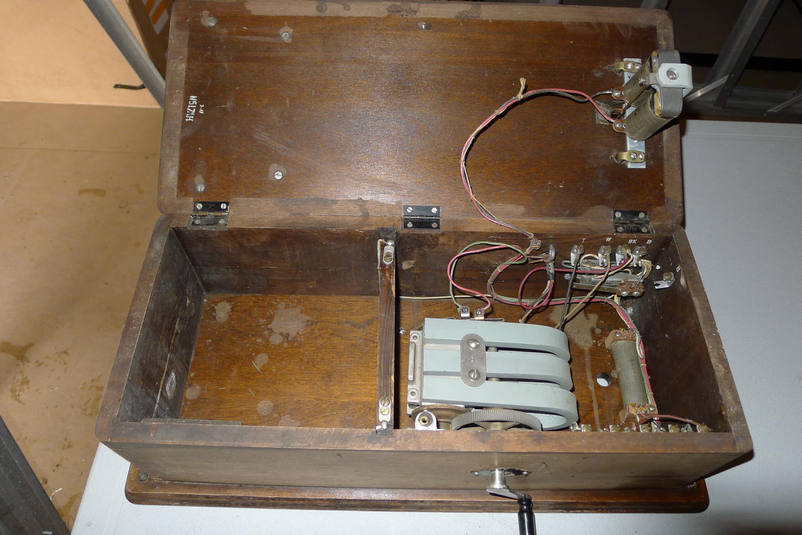 Nice vintage wood telephone – PRICE DROP!