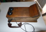 Nice vintage wood telephone – PRICE DROP!