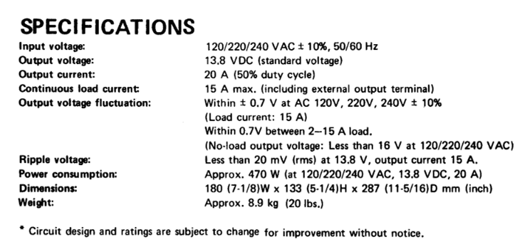Kenwood PS-30 linear regulated DC power supply
