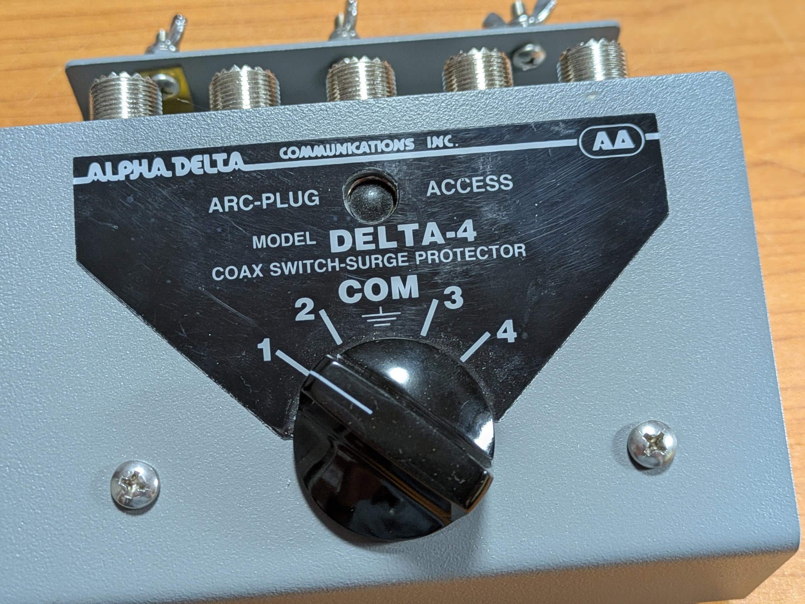 Alpha Delta Delta-4B ASC Antenna Coaxial Switch
