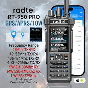 Radtel RT-950 PRO – UHF – VHF – 10M and more!