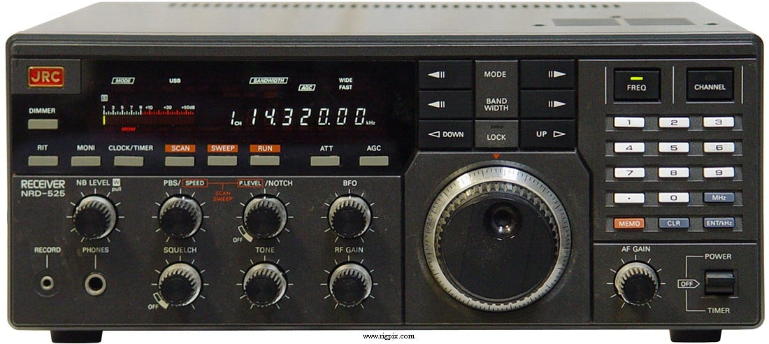 NRD-525 HF/uhf/vhf receiver.