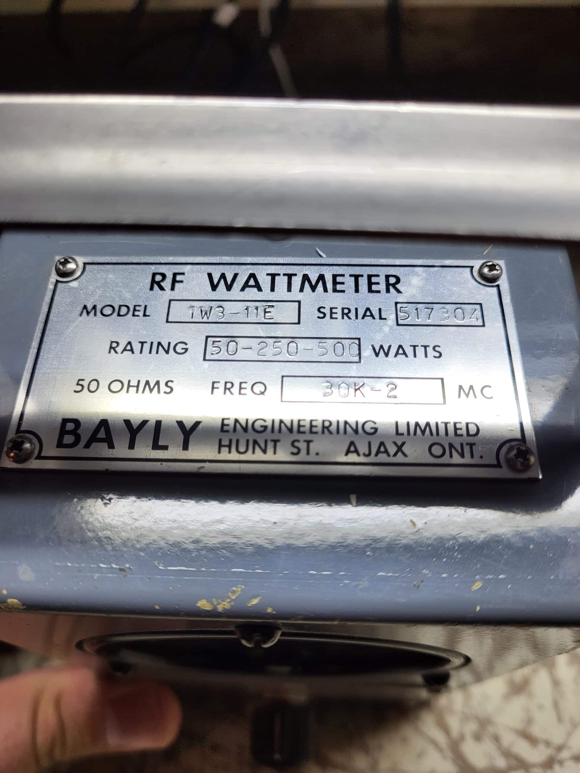 Bayley Wattmeter 30KHz-2MHz..