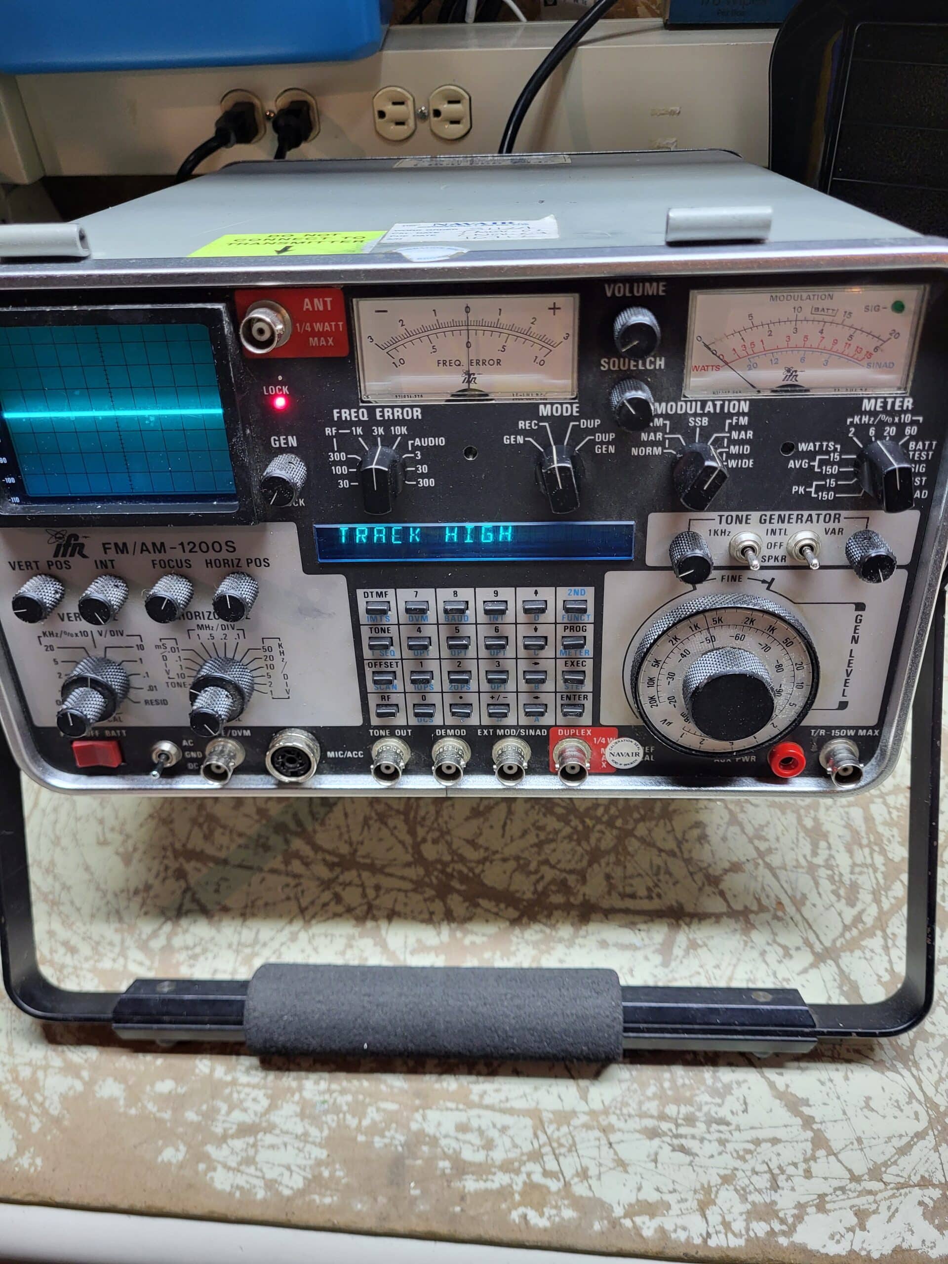 IFR1200-S with TG! Calibrated.