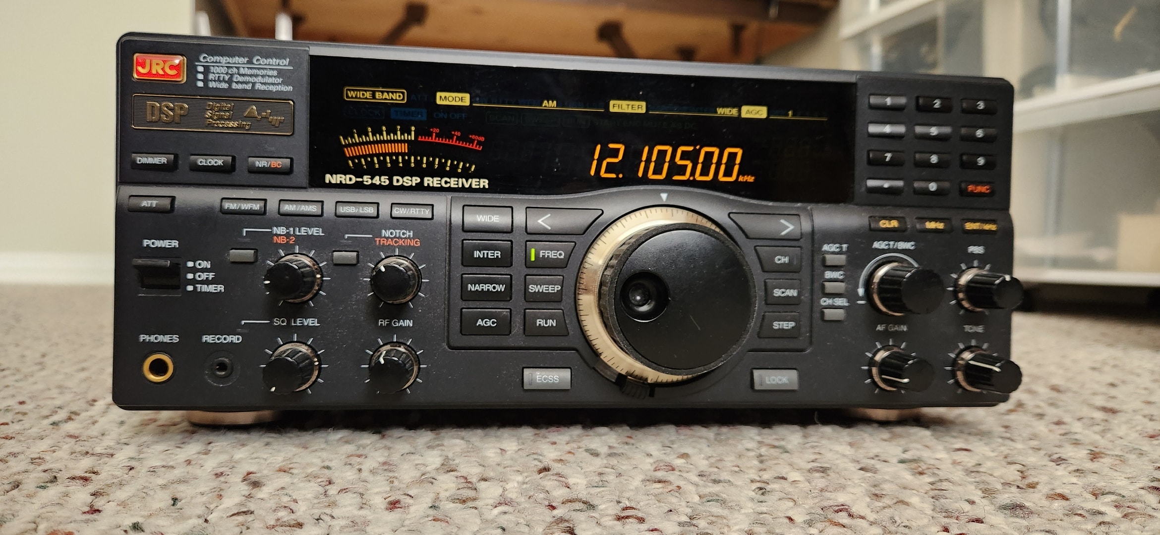 JRC NRD 545 Receiver with VHF+UHF Board