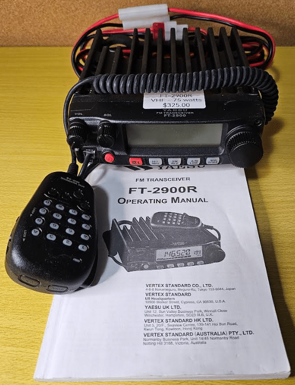 YAESU, FT-2900R – VHF 2 METER TRANSCEIVER, 75 WATT