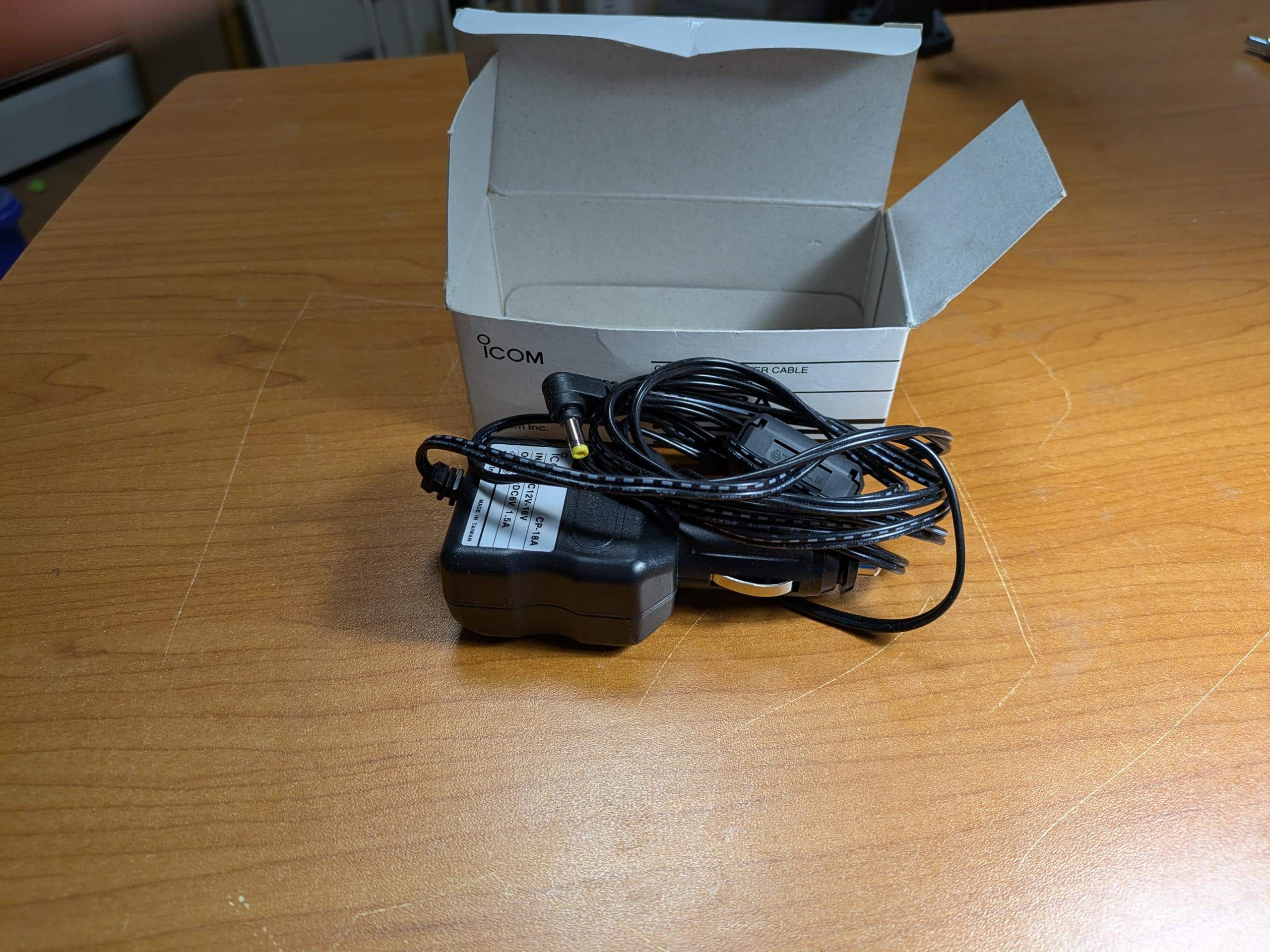 Icom CP-18A Cig lighter Cable – Free