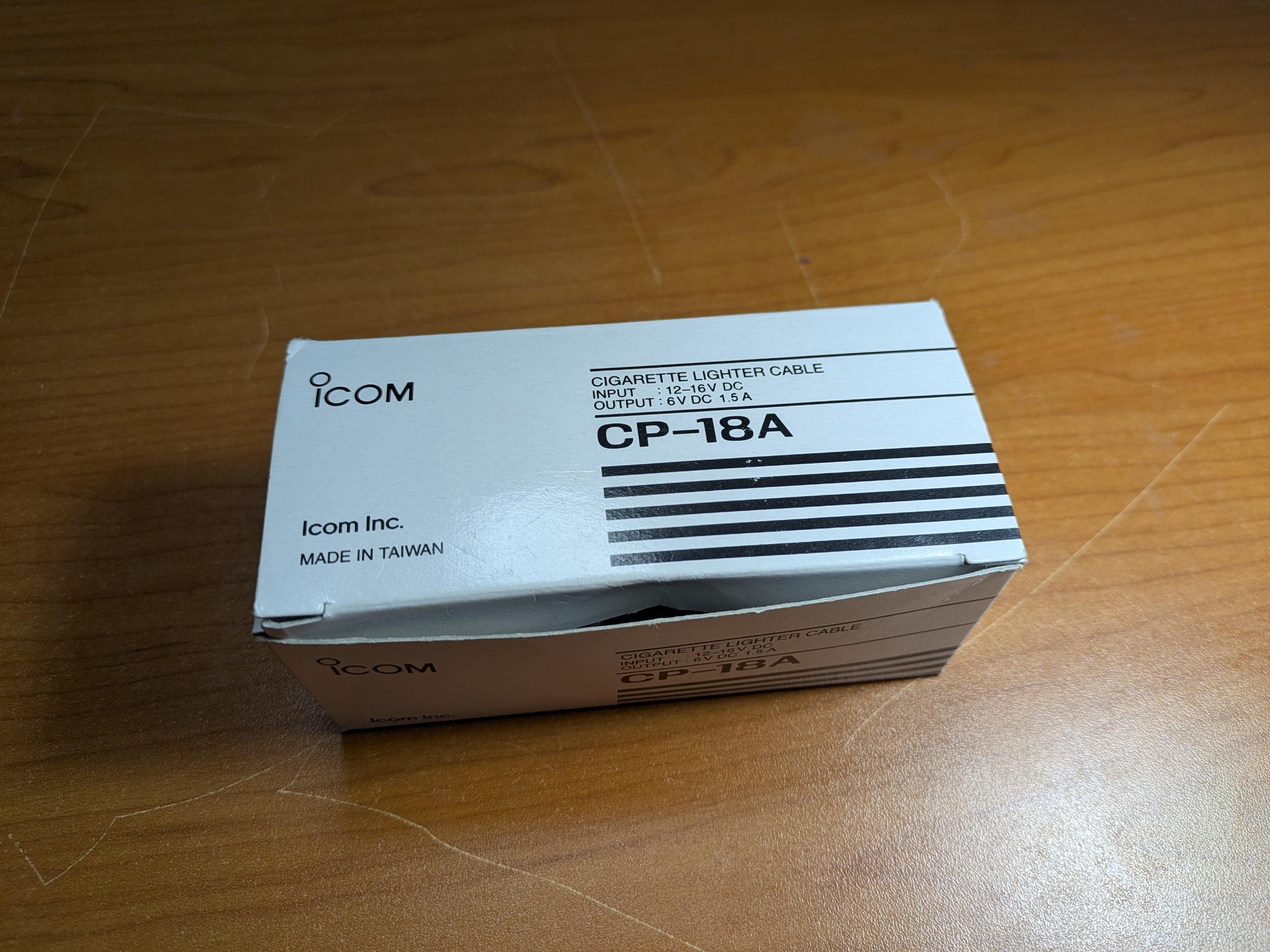 Icom CP-18A Cig lighter Cable – Free