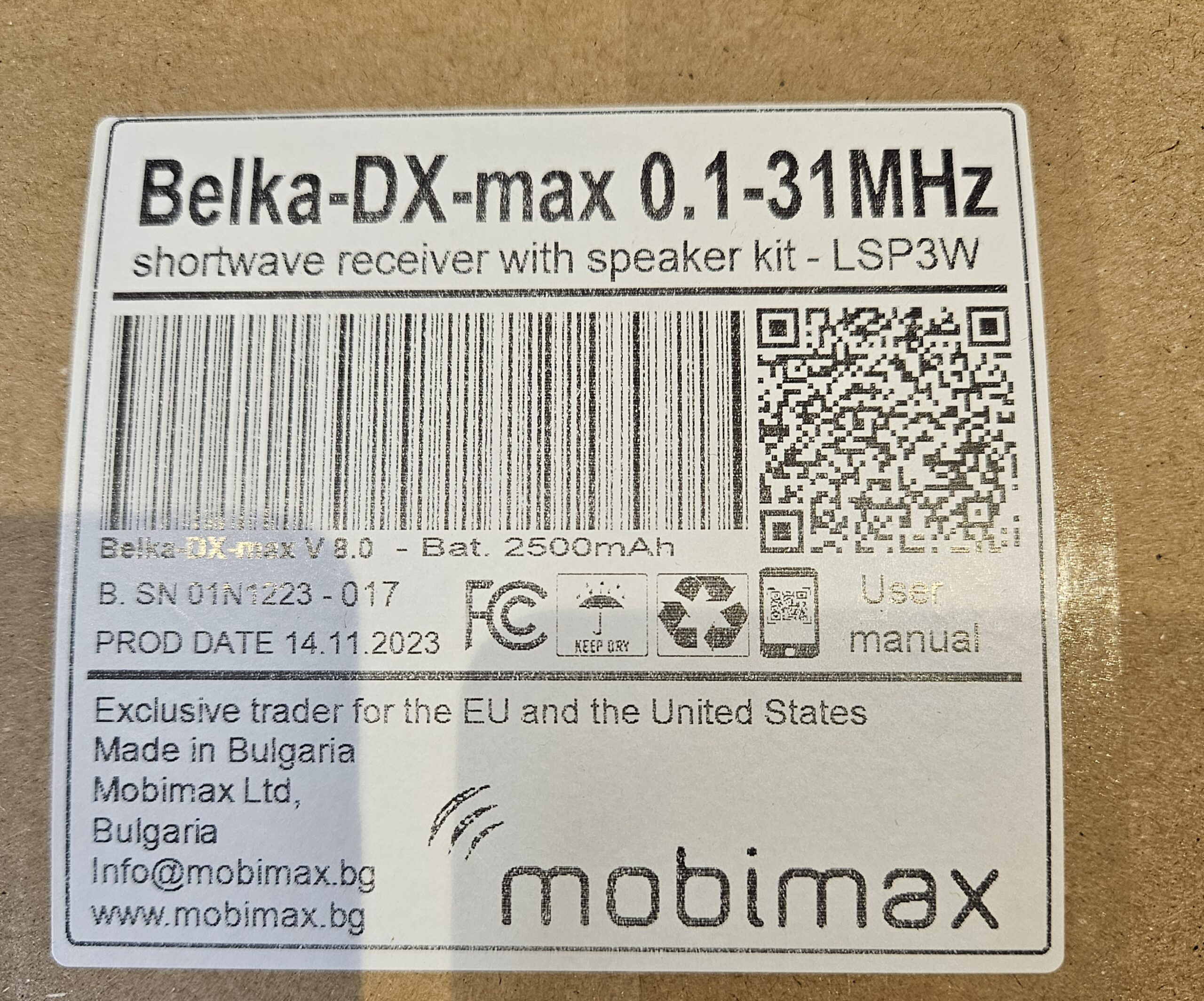 Belka DX shortwave receiver