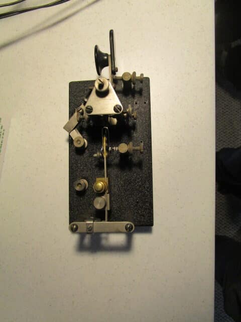 Classic 1940s-era J-36 semi-automatic “bug” key