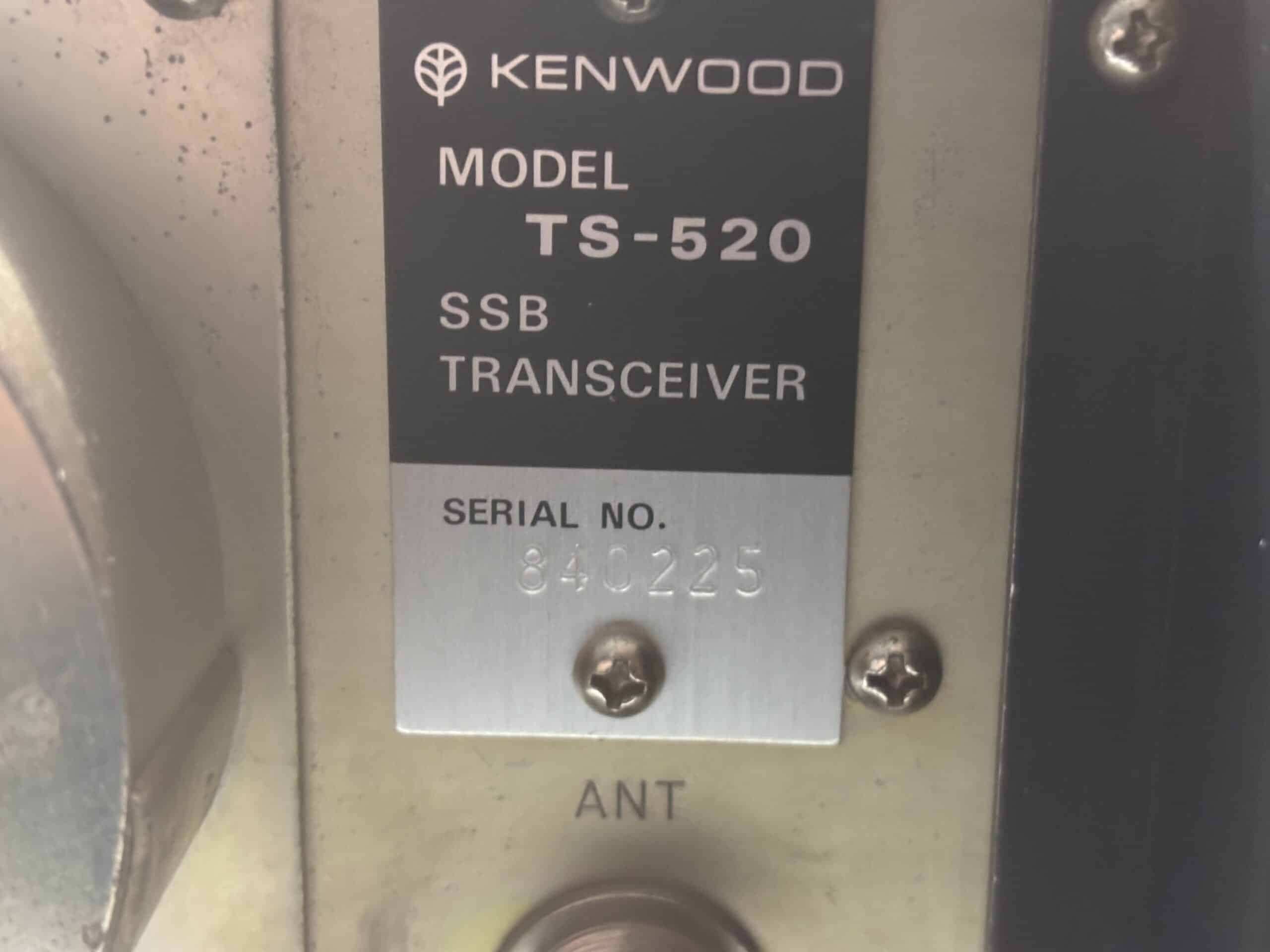 Kenwood TS-520 HF Tranceiver (Late Serial Number)