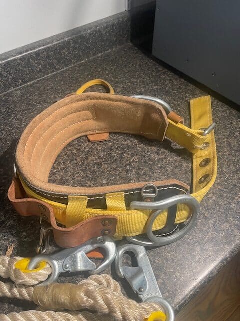 Miller 94N Brown Leather Semi Floating Body Belt