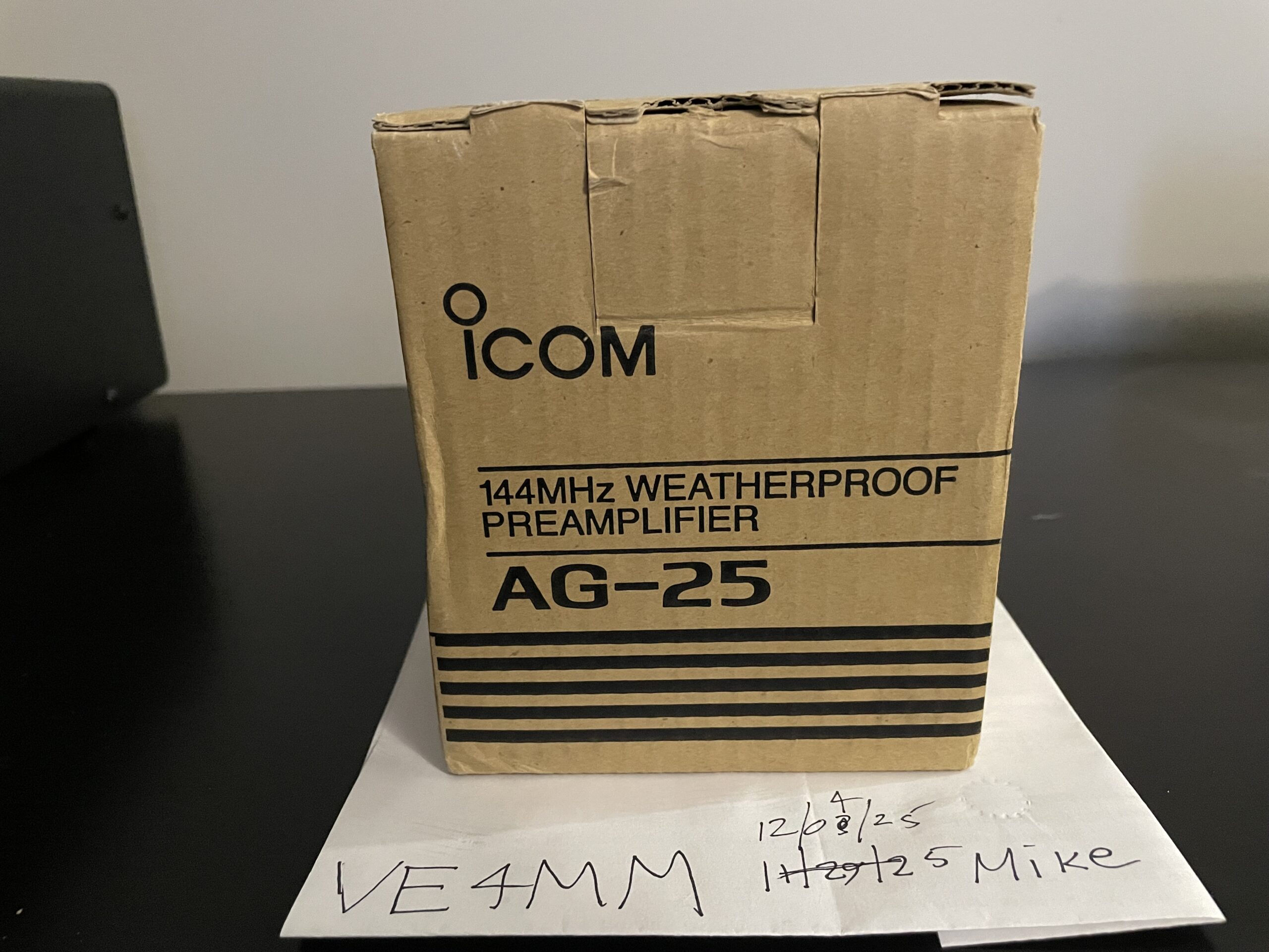 NEW ICOM AG-25 144 MHZ PRE-AMP