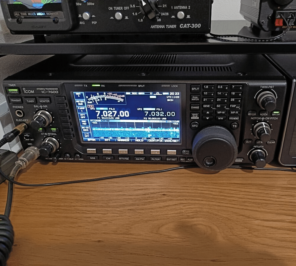 HF Transceiver, Meters, Linear Amp