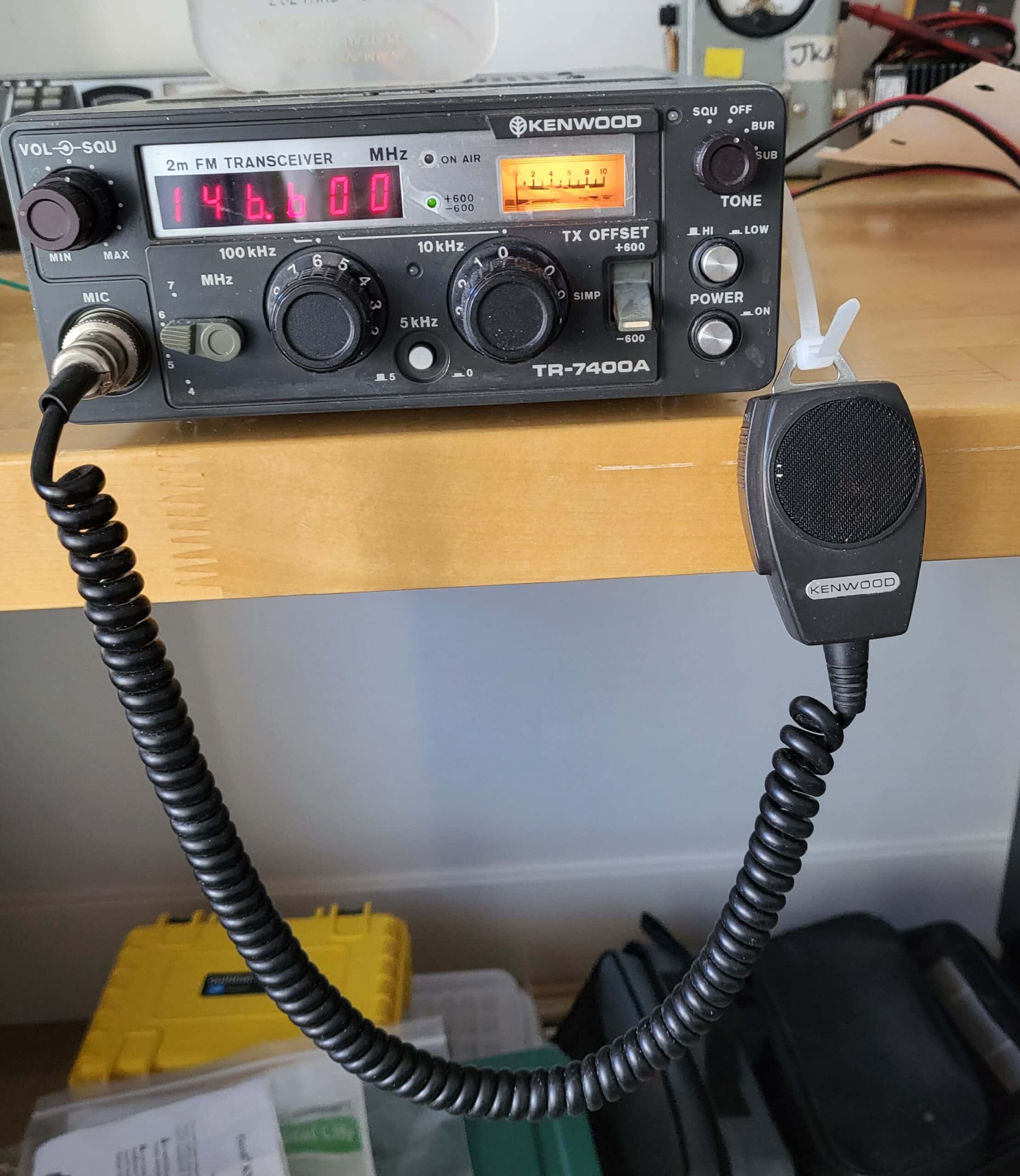 2 meter FM Transceiver Kenwood Model TR-7400A