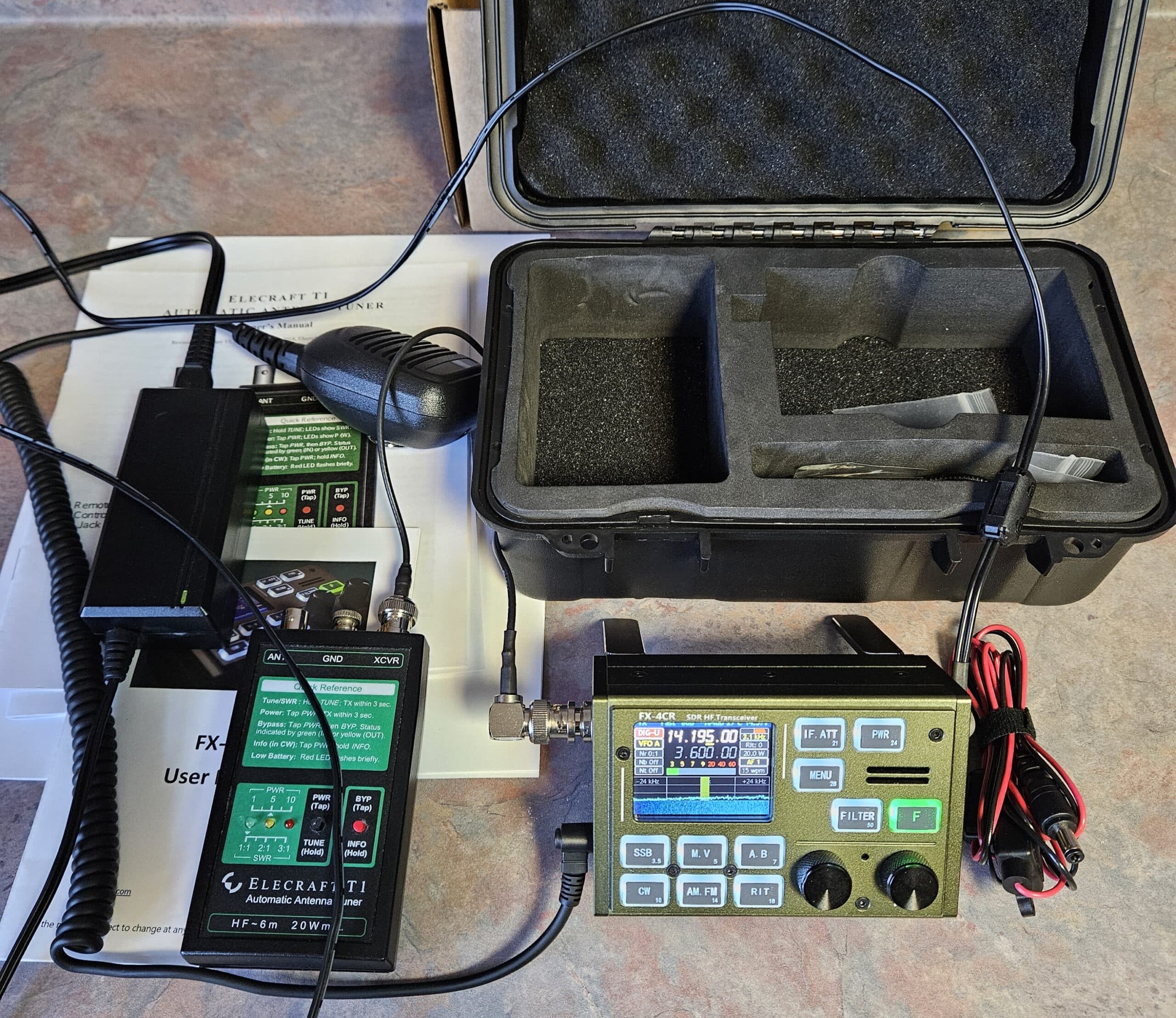 FX-4CR qrp + Elecraft T1 tuner