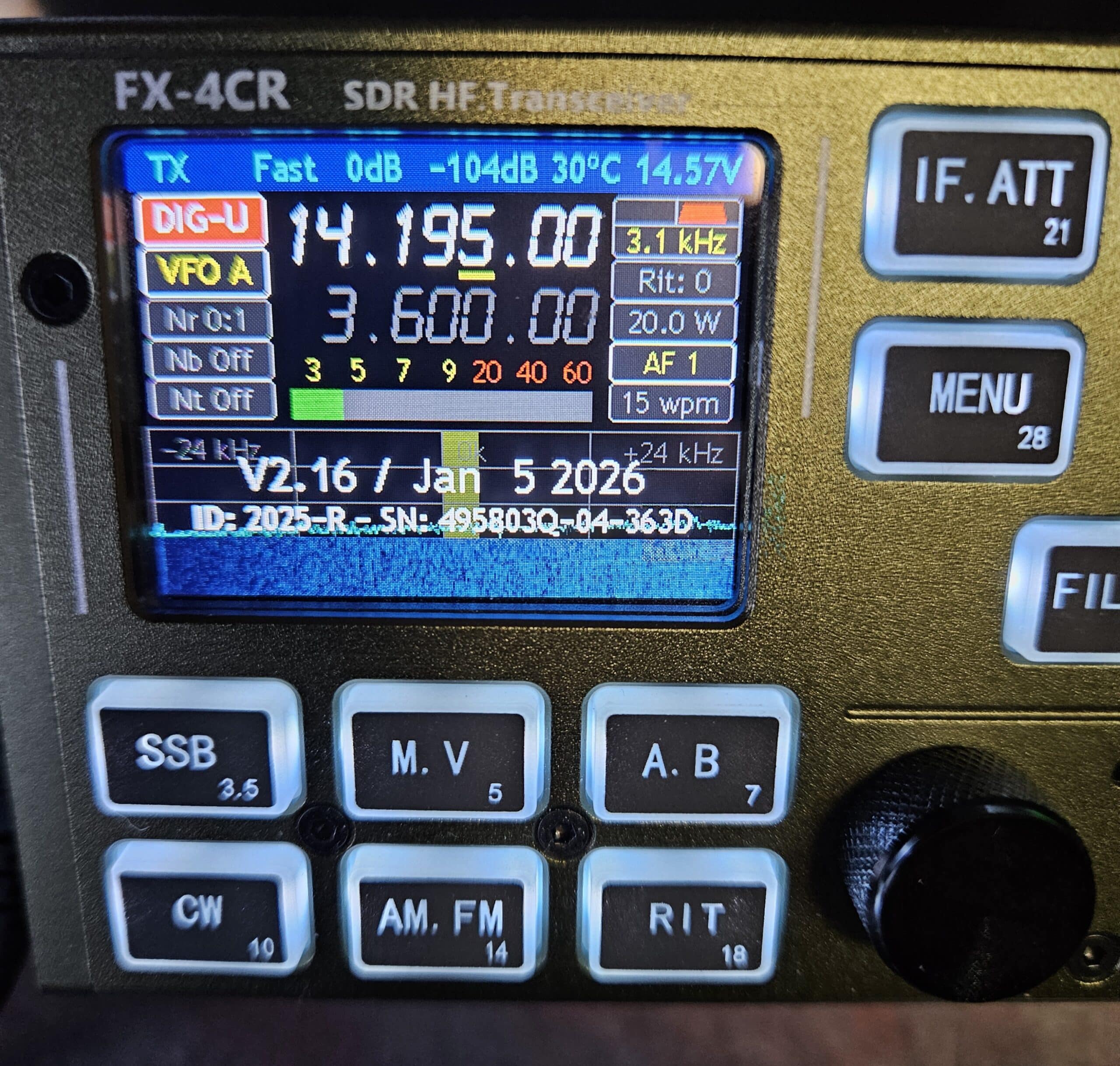 FX-4CR qrp + Elecraft T1 tuner