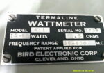 Bird Termaline Model 611 Watt Meter