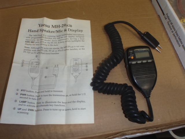 YEASU MH-29A2B Remote Control Speaker Mic with Display