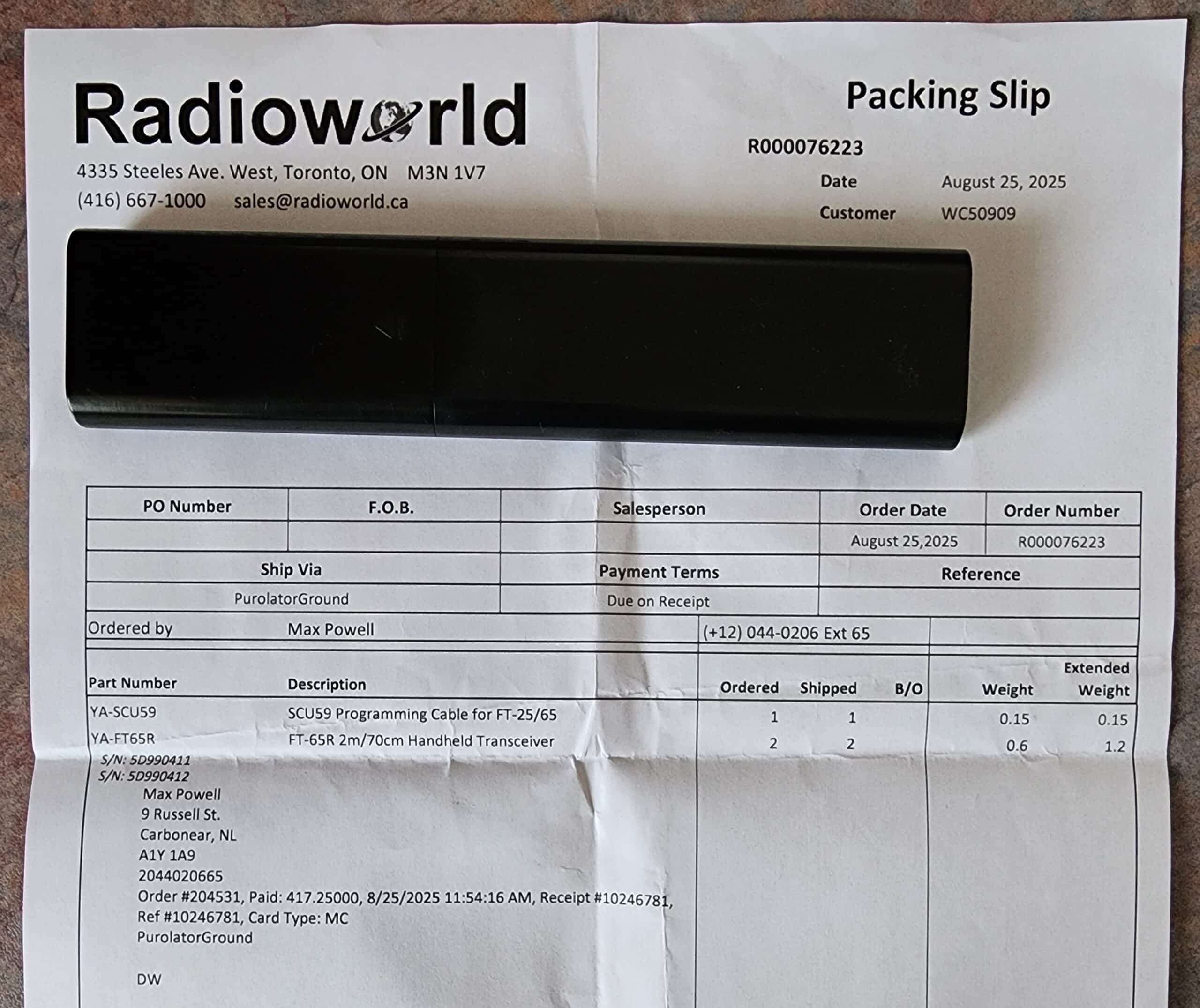 Yaesu FT65 plus extras