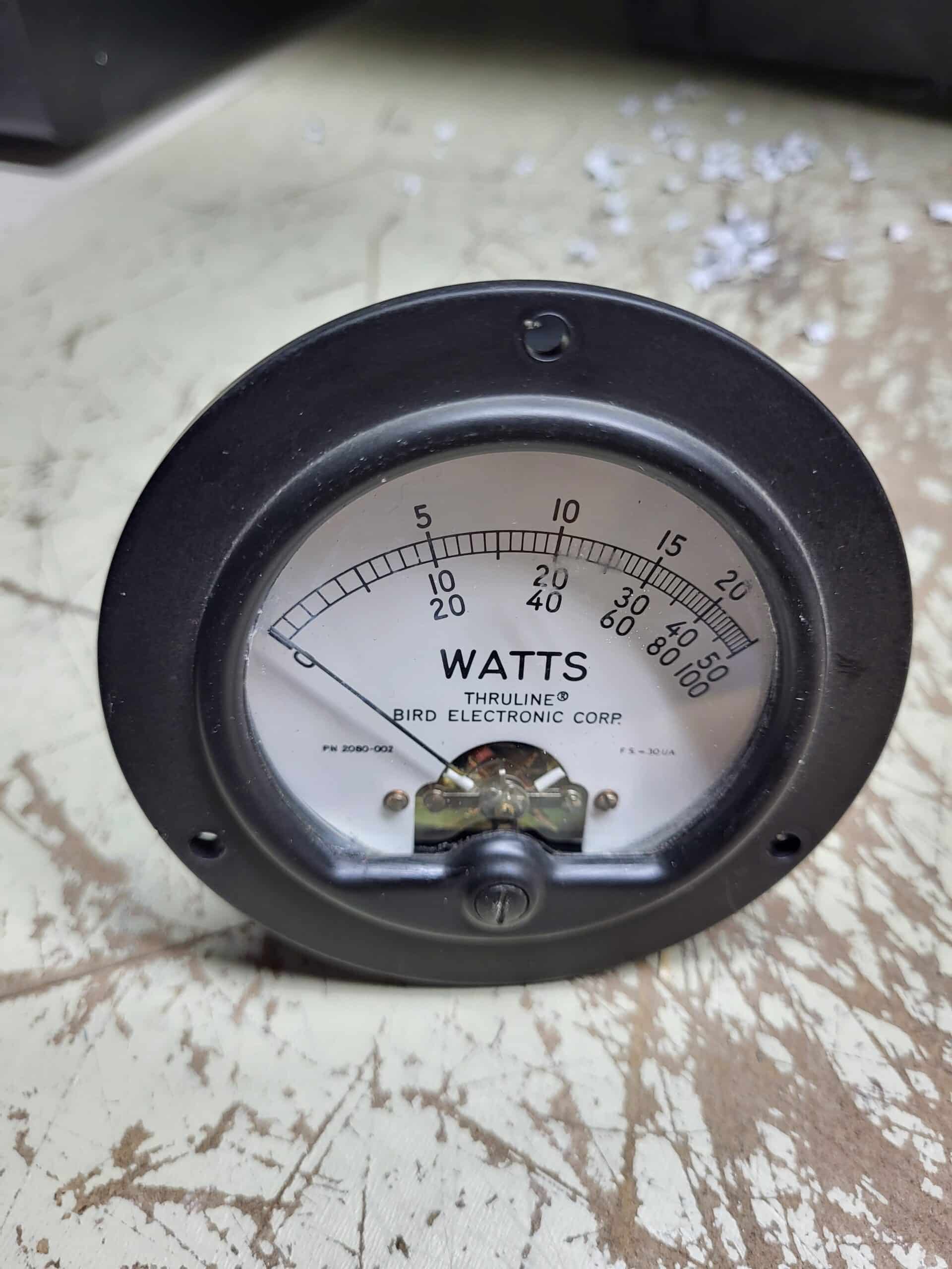 Bird 43 Wattmeter Movement, 30uA