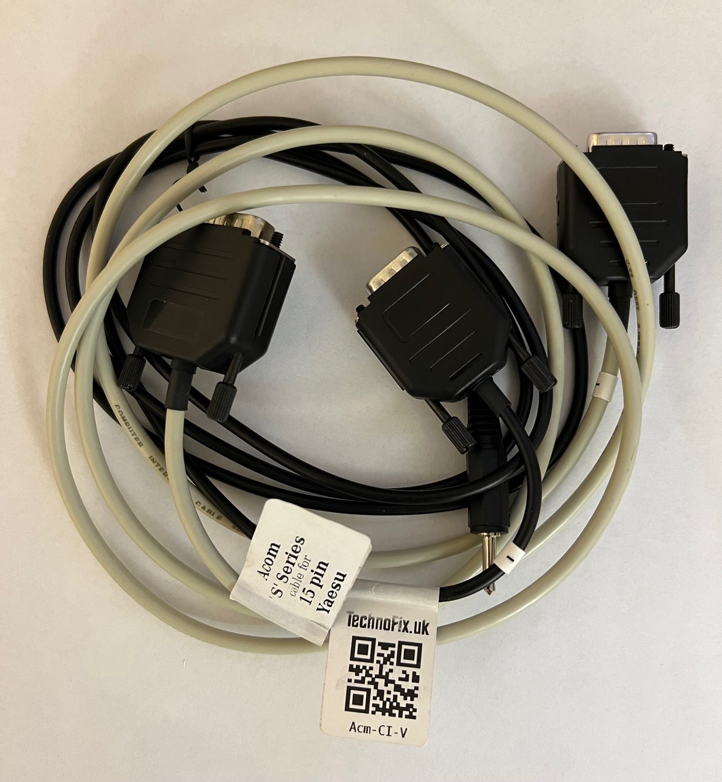 ACOM “S” amplifier Data Control and CIV cat cable