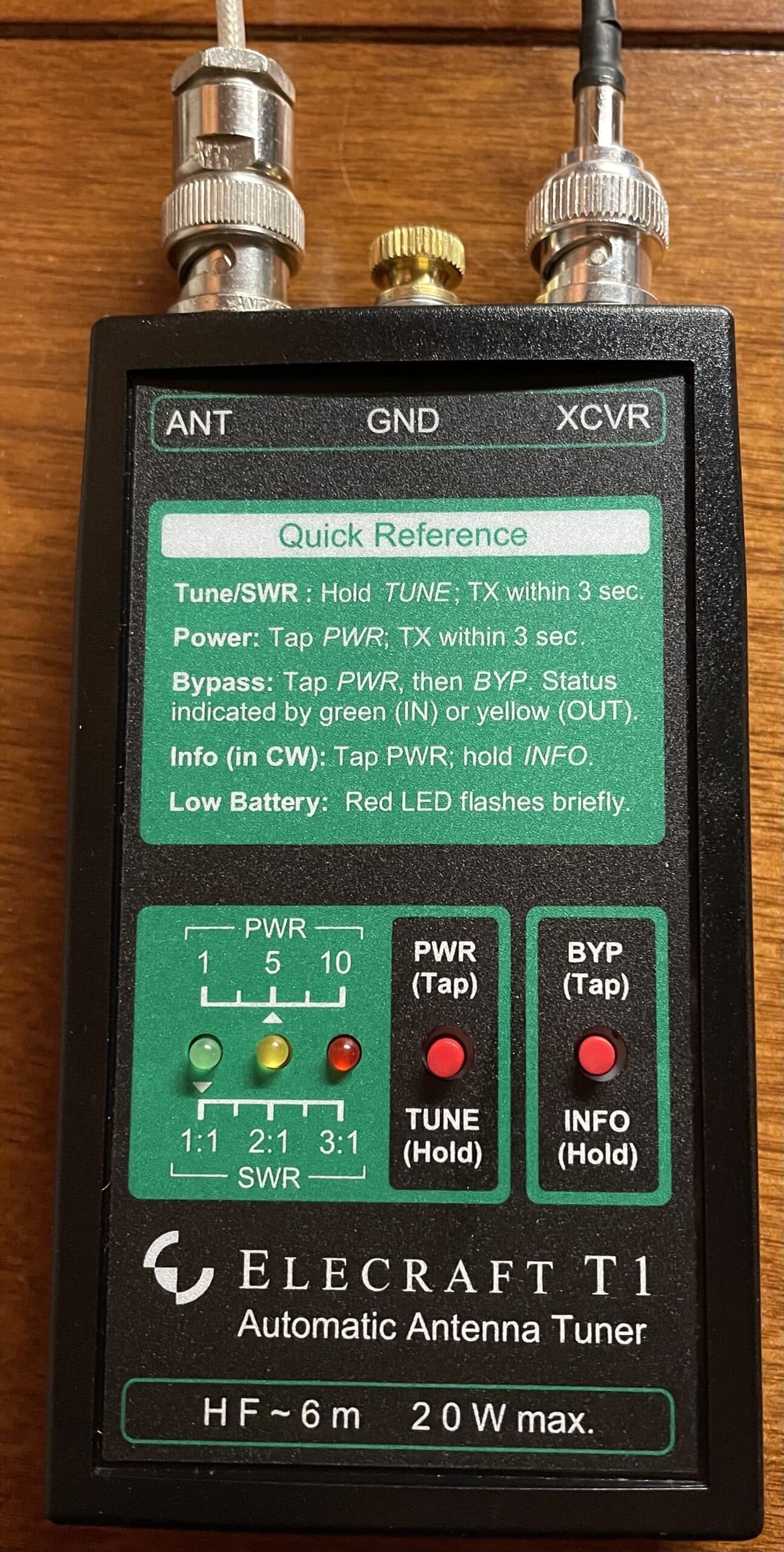 Elecraft T1 antenna tuner